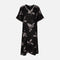 Women Alpine Pocket Midi Gown Short Sleeve Dress