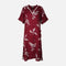 Women Alpine Pocket Midi Gown Short Sleeve Dress