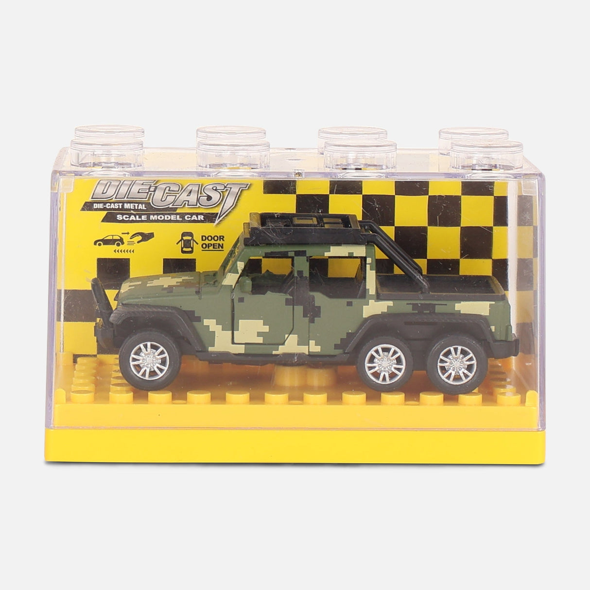 Die-Cast Pull Back Car Toy-Army Truck
