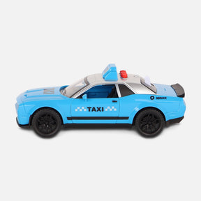 Friction Toy Car With Light And Music-Taxi