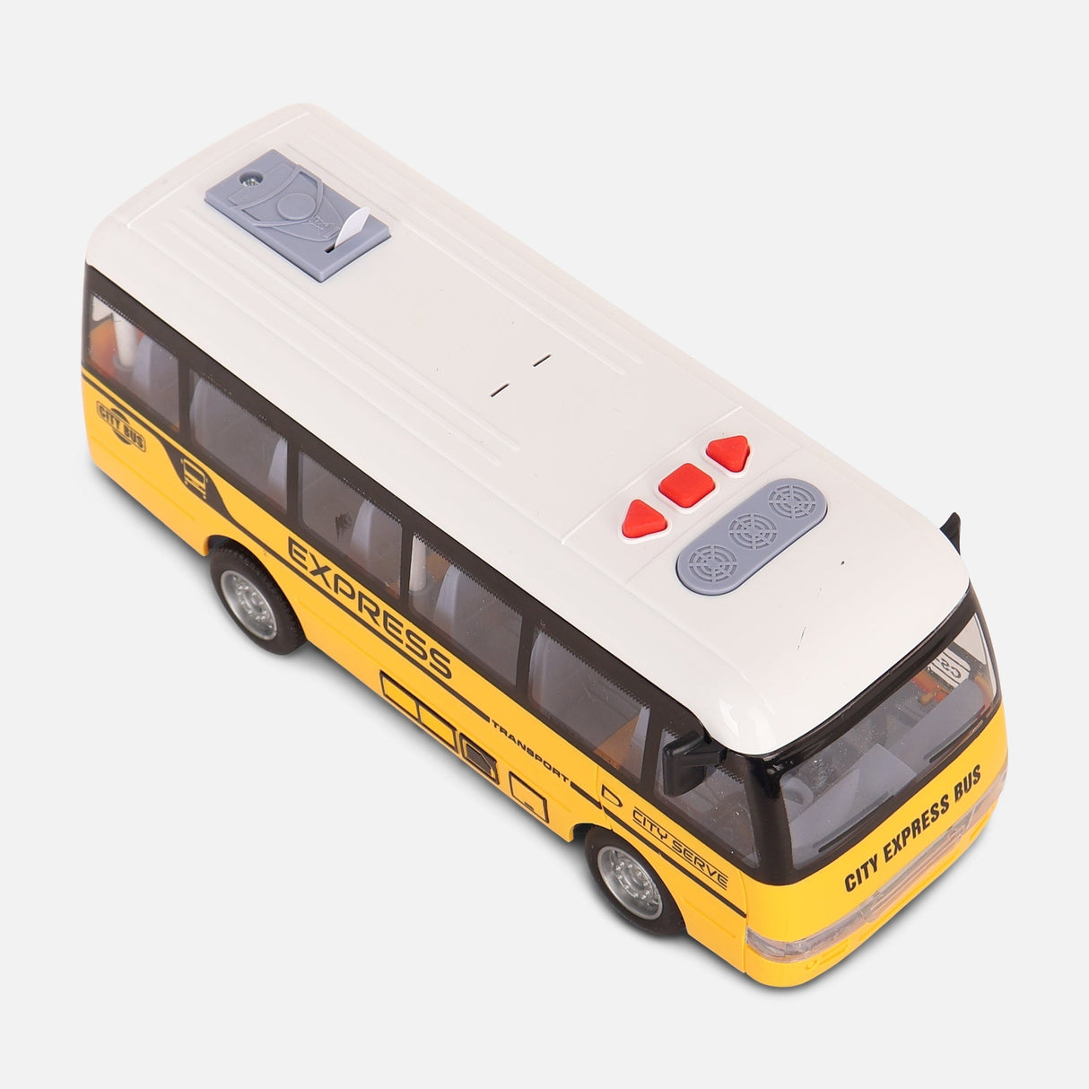 Friction Toy Bus With Light And Music-School Bus