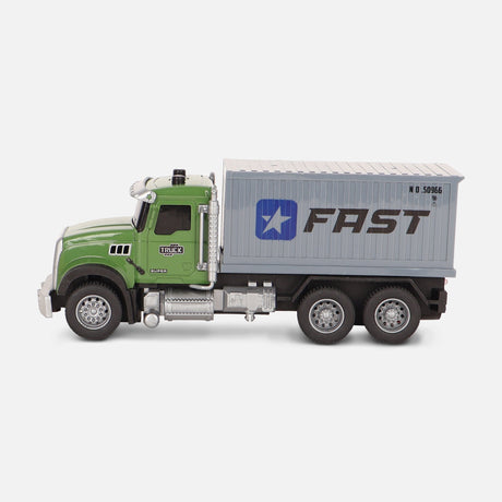 Friction Toy Car With Light & Music & Spary-Container Truck