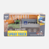 Friction Toy Car With Light & Music & Spary-Container Truck