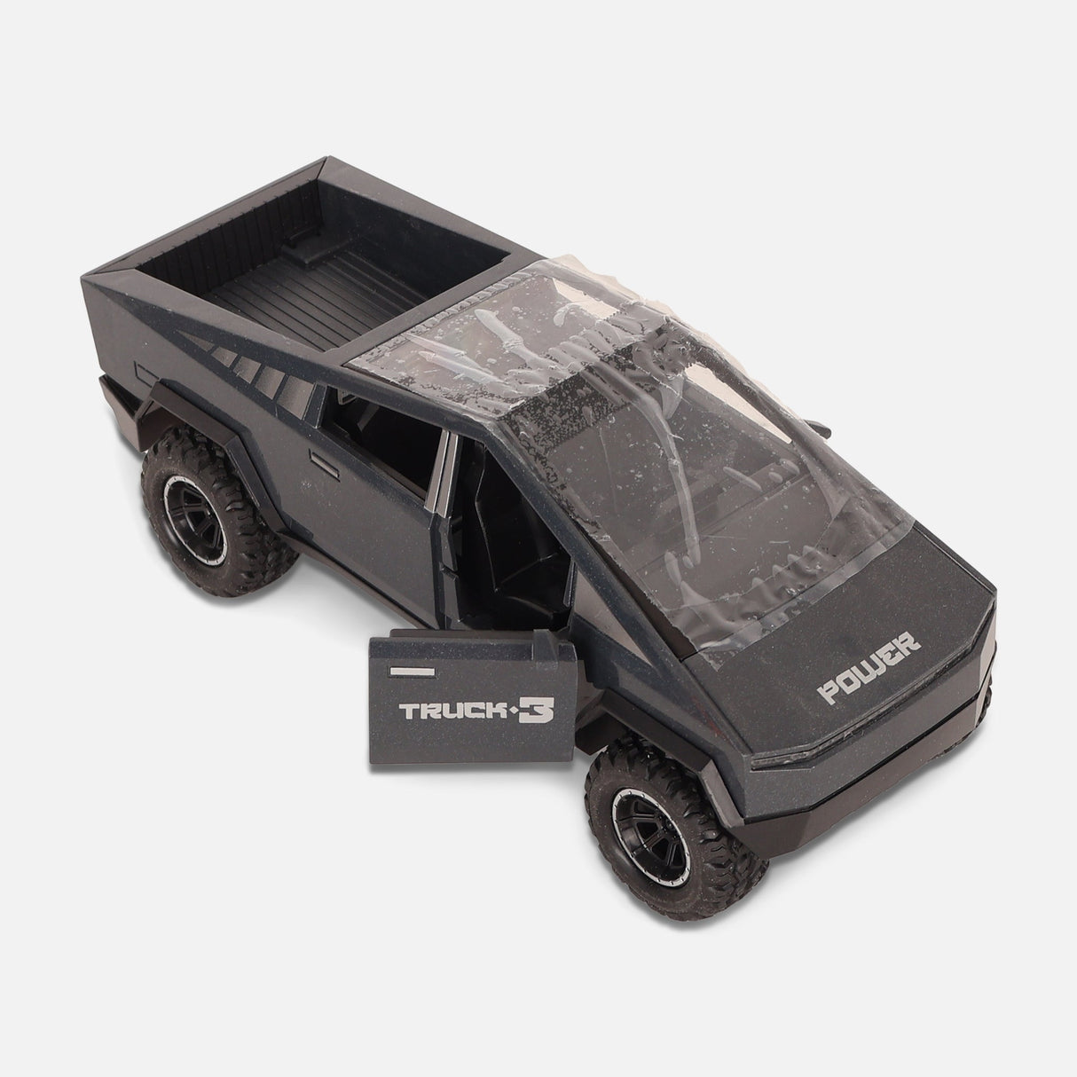 Friction Toy Car With Light & Music & Spary-Tesla Truck