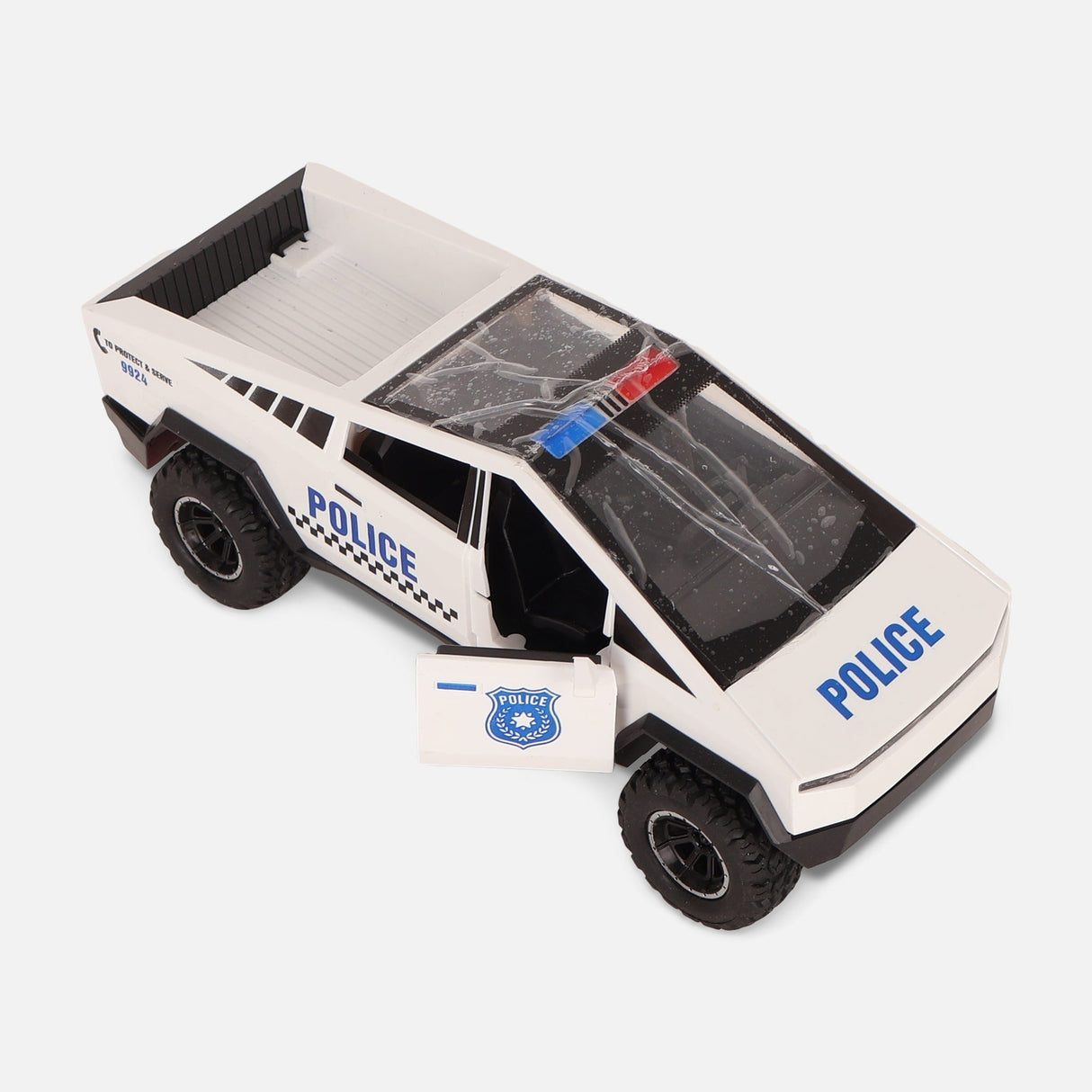 Friction Toy Car With Light & Music & Spary-Tesla Truck