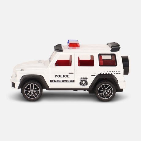 Friction Toy Car With Light & Music & Spary-Police Car