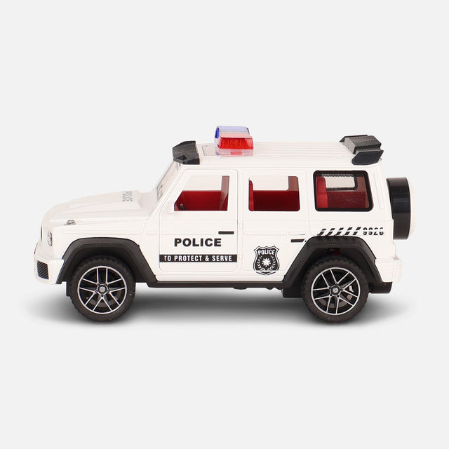 Friction Toy Car With Light & Music & Spary-Police Car