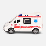 Friction Toy Car With Light & Music & Spary-Ambulance