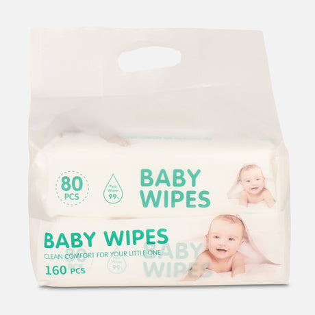 Baby Wipes 2 Pack Set 80 Pcs Each