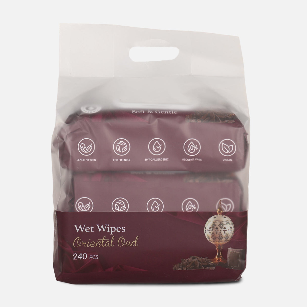 Oud Oriental Wet Wipes 3 Pack Set 80 Pcs Each