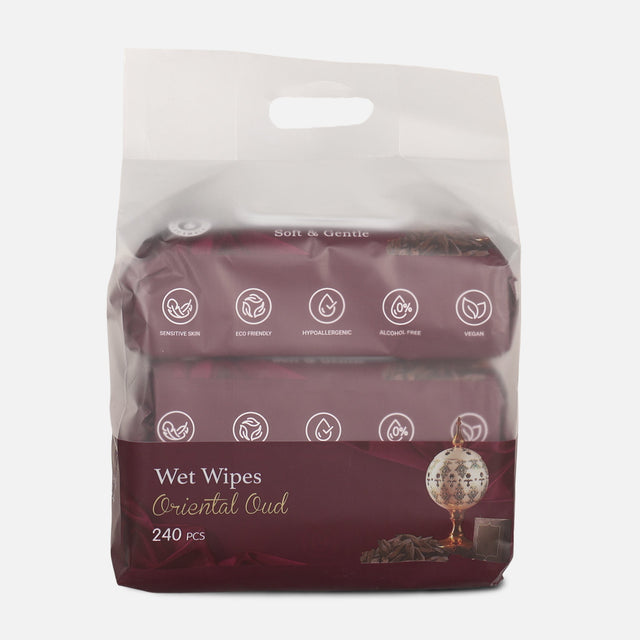 Oud Oriental Wet Wipes 3 Pack Set 80 Pcs Each