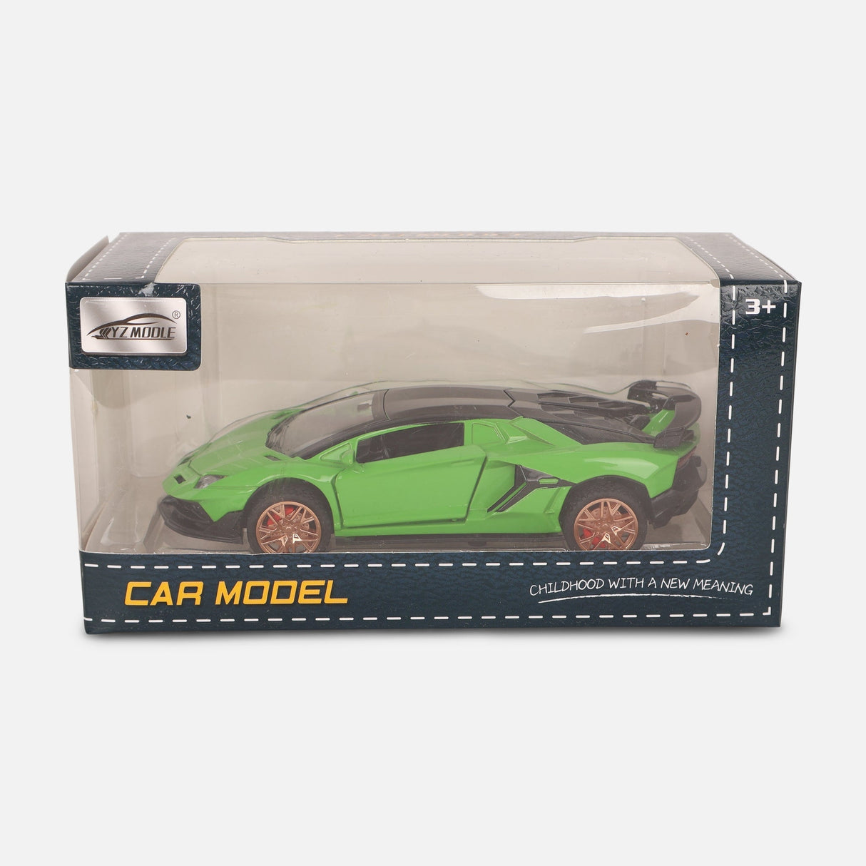 Diecast Lambo Toy Car With Sound Light & 3 Opening Doors