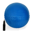 HALF MASSAGE GYM BALL WITH FOOT PUMP QJ-BALL007 55CM-BLUE