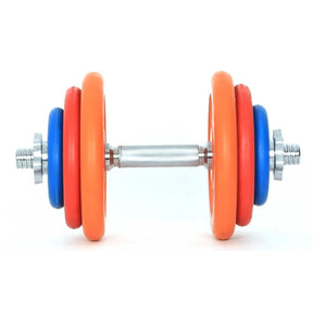 COLORED RUBBER DUMBBELL 1 PIECE( 20KG)