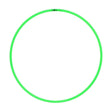 PLASTIC HULA HOOP GREEN (75CM)