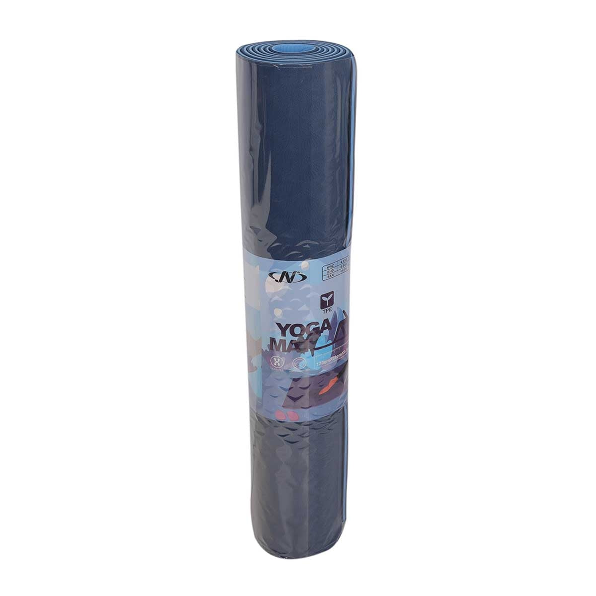 YOGA MAT NAVY & LIGHT BLUE 183*61*0.5 CM