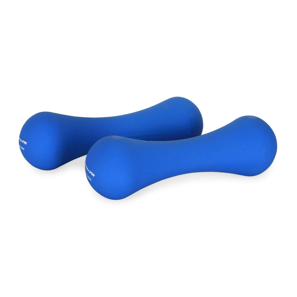 BONE SHAPE NEOPRENE DUMBBELL 2 PIECES -2KG-BLUE